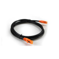 Custom black UTP RJ45 cat6 network patch cord